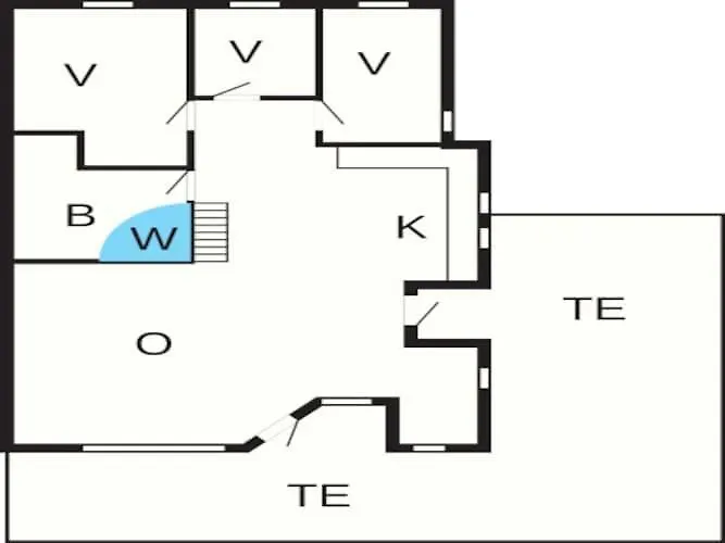 6 Person In Hvide Sande-by Traum Casa de Férias *